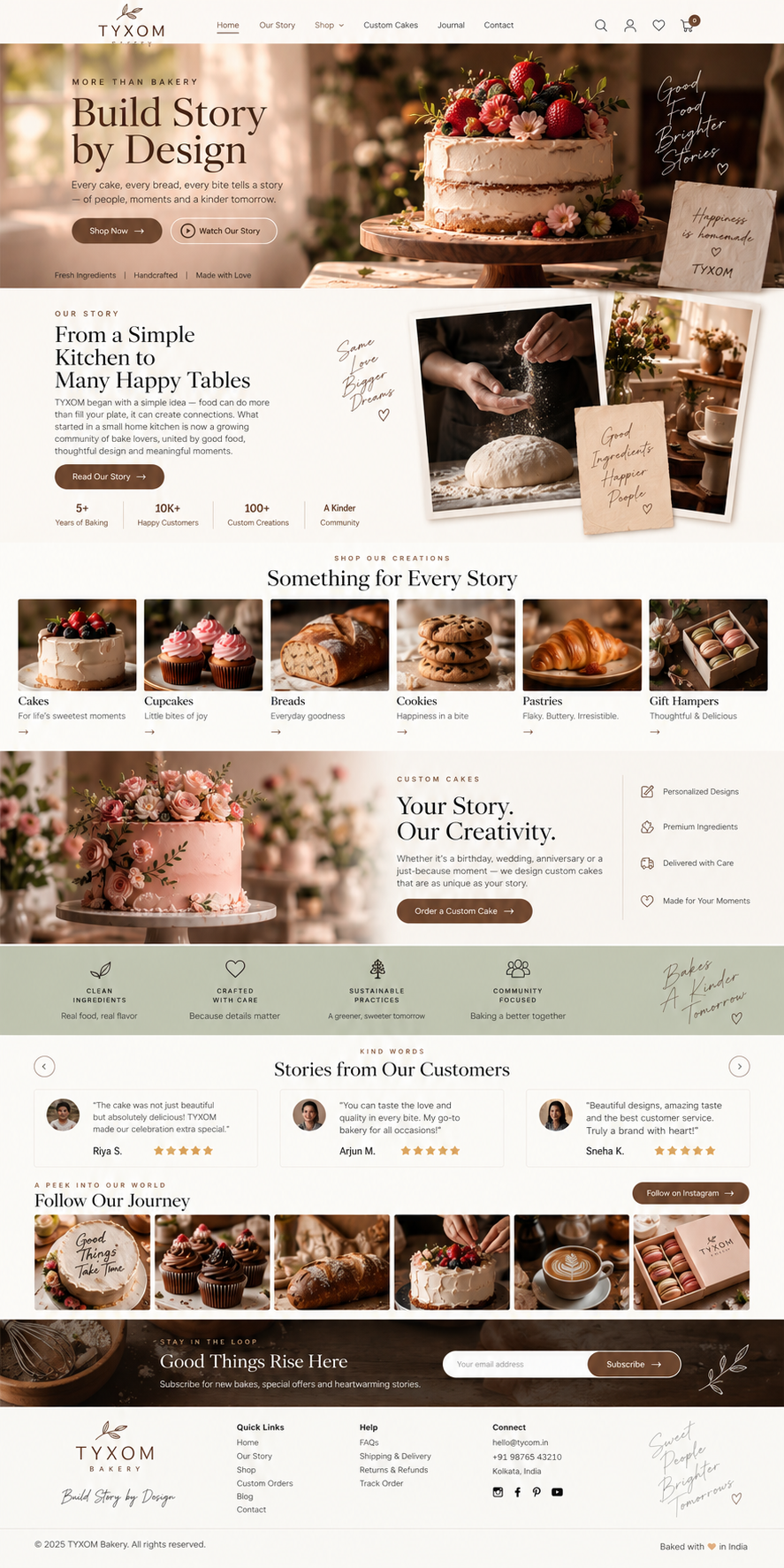 Bakery website design example 08