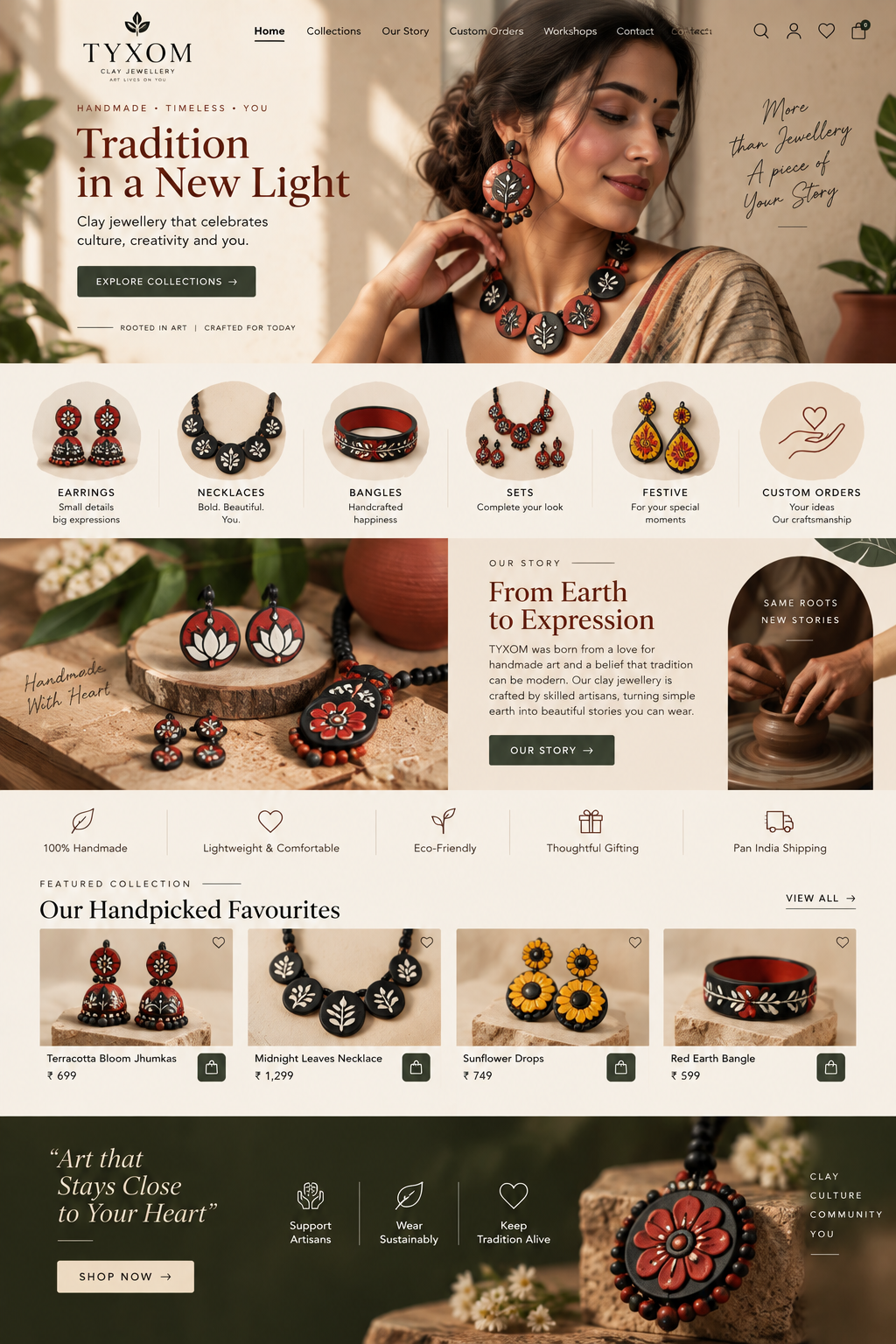 Jewellery website design example 07