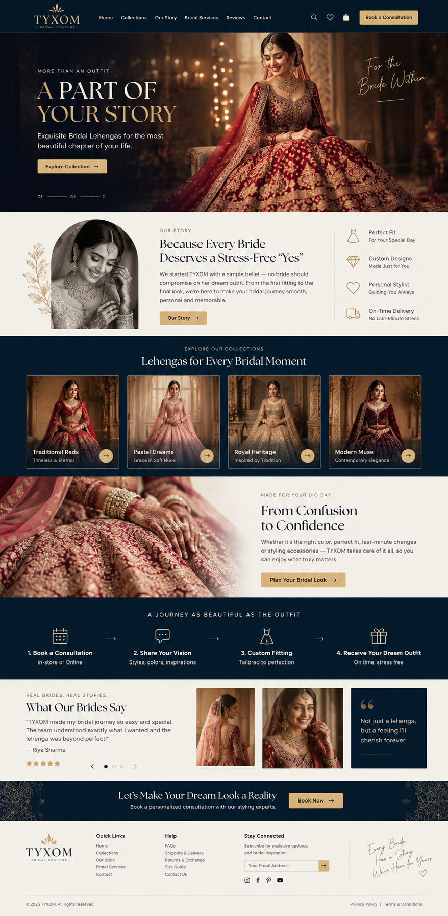 Fashion website design example 01