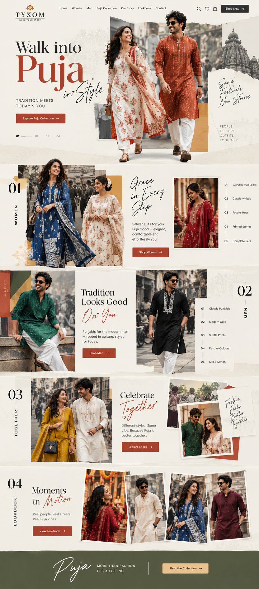 Fashion website design example 03