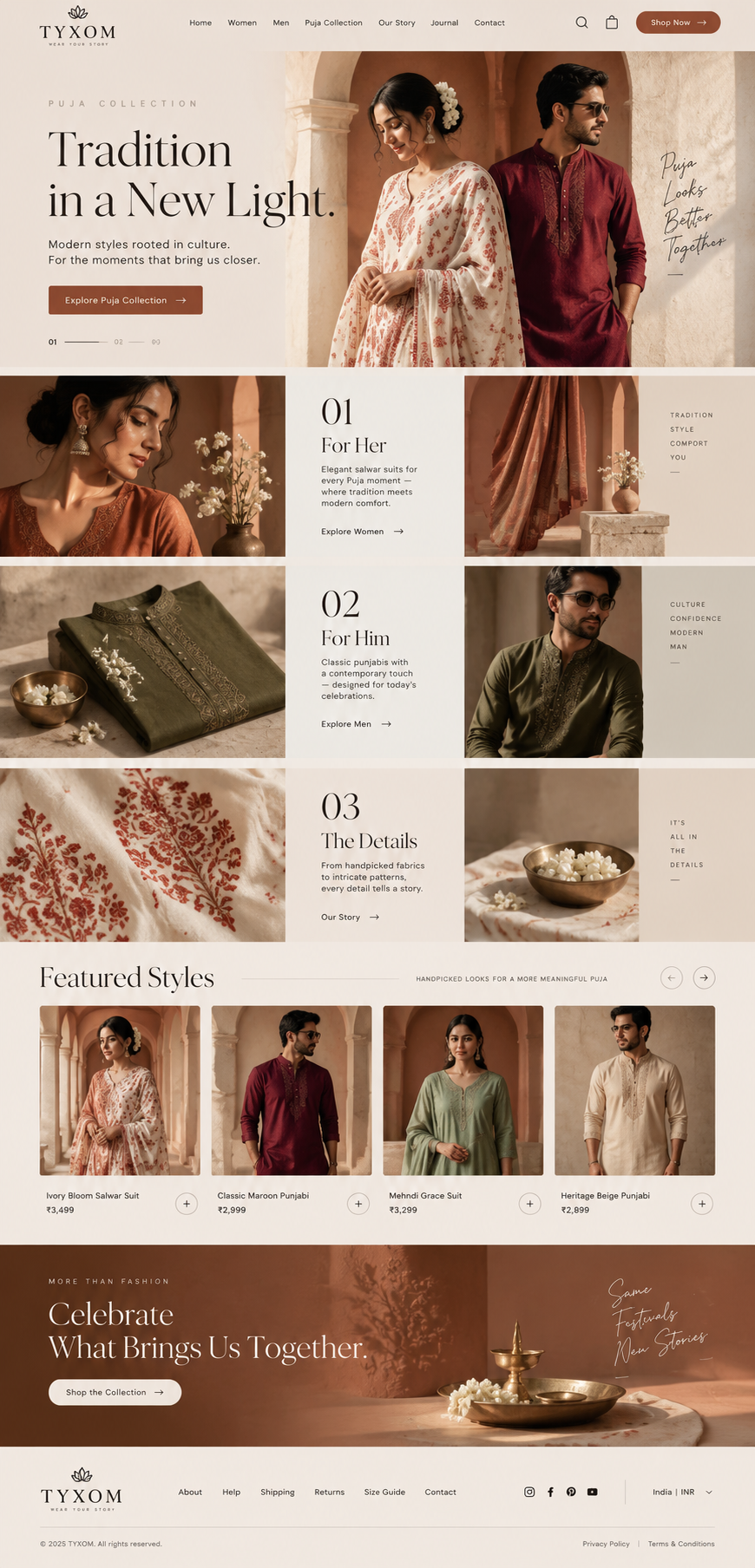 Fashion website design example 08