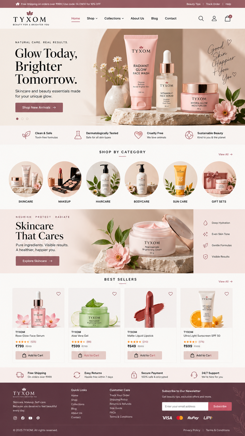 Fashion website design example 07